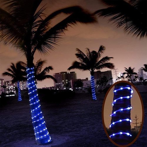 200ft LED Rope Lights by [Brand Name] - Waterproof Flexible Tube Lighting with 8 Modes | Ideal for Outdoor, Garden, Patio, and Party Decor (Blue)