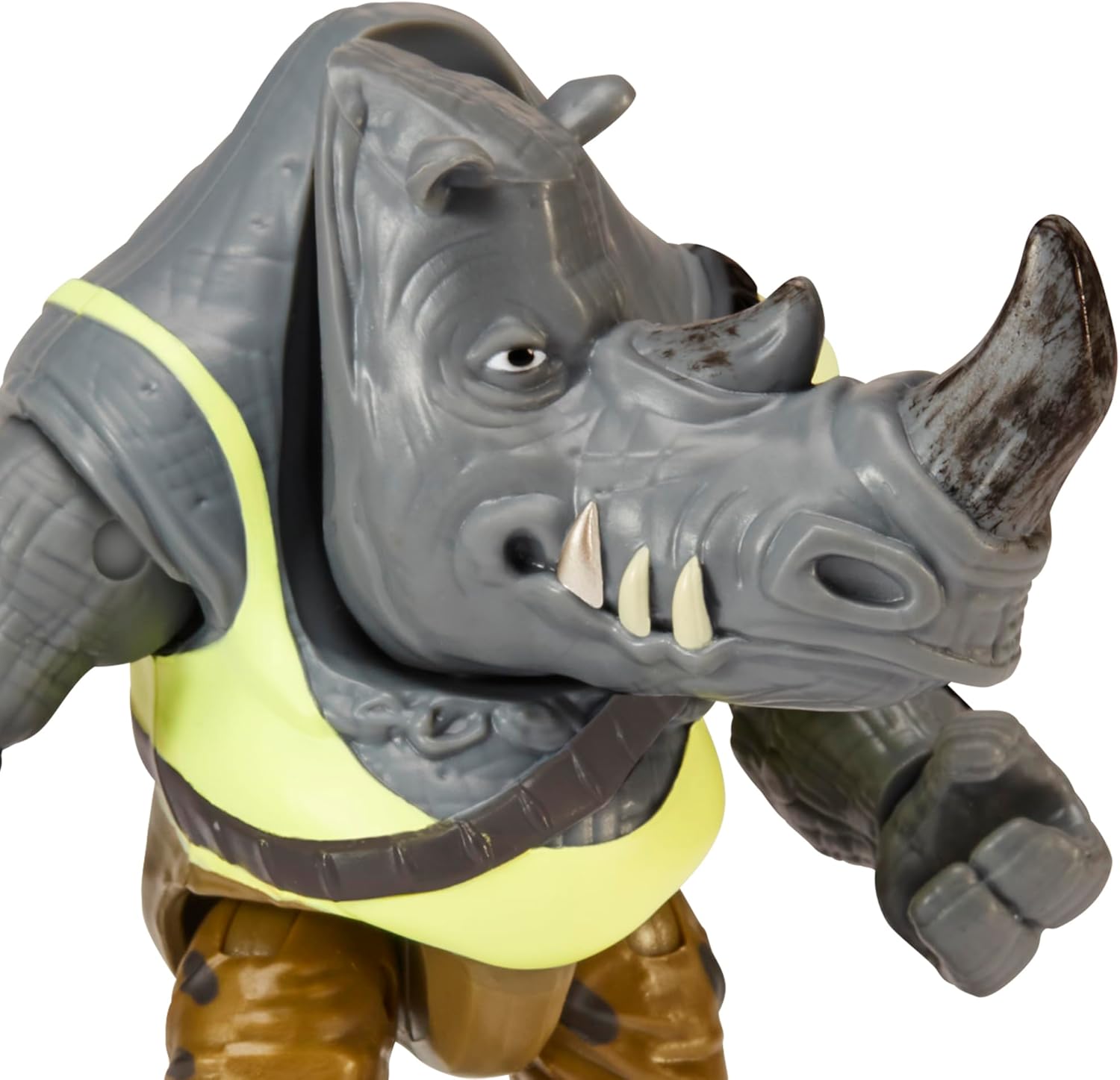 Teenage Mutant Ninja Turtles Rocksteady Action Figure - 3.75” Collectible Toy