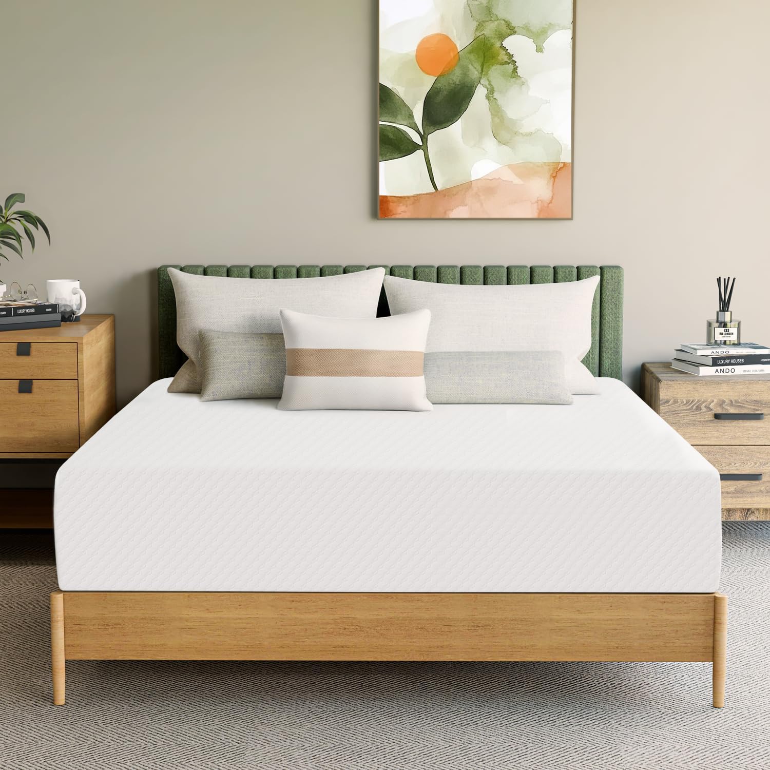 Neo Sleep 12-Inch Full Cooling Gel Memory Foam Mattress - Medium Firm, Pressure Relieving & CertiPUR-US Certified
