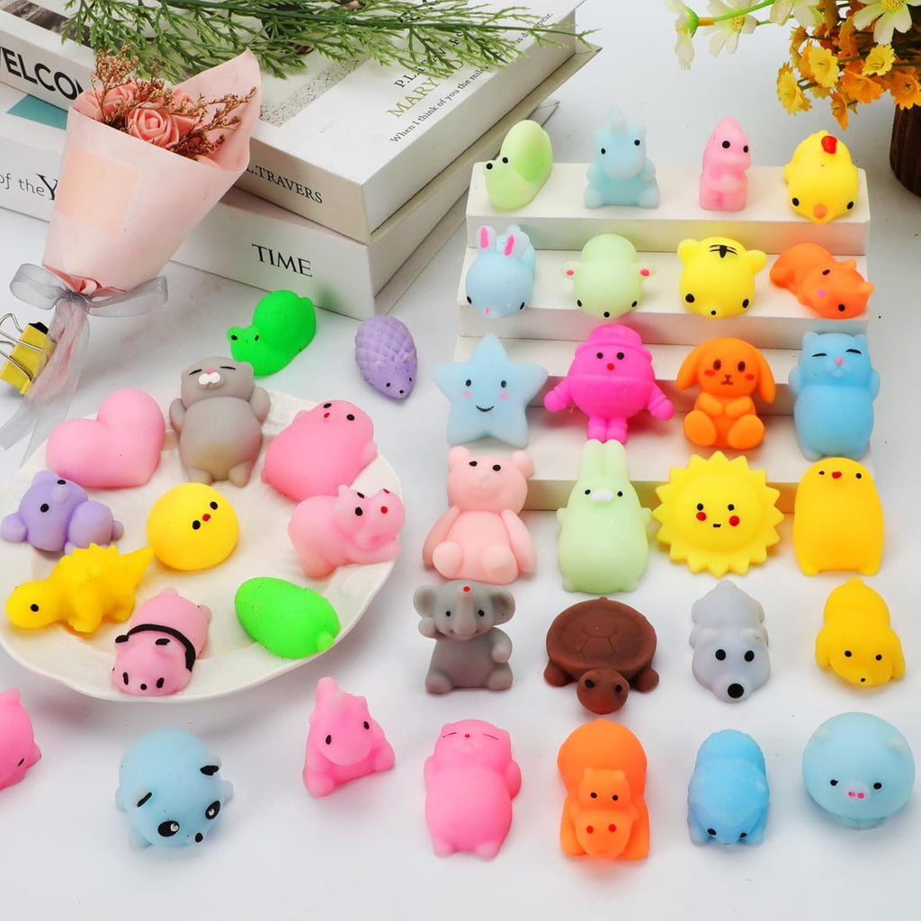Skiennix Mochi Squishy Toys - 200 Pcs Kawaii Party Favors for Kids & Teens | Ideal for Birthdays & Goodie Bags