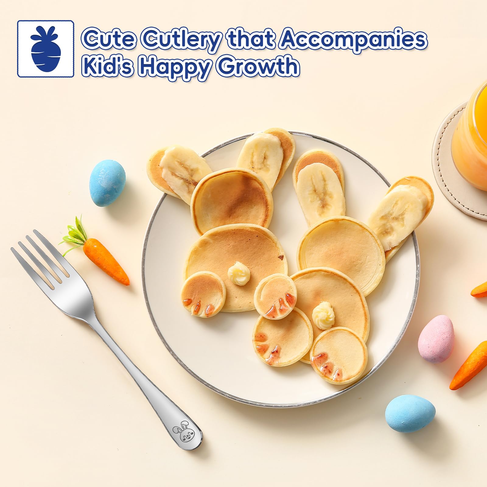 12 Pieces Stainless Steel Toddler Forks Set Kids Forks - Food Grade Kids Silverware Set Children Safe Small Forks Mirror Polished Sturdy and Durable Dishwasher Safe