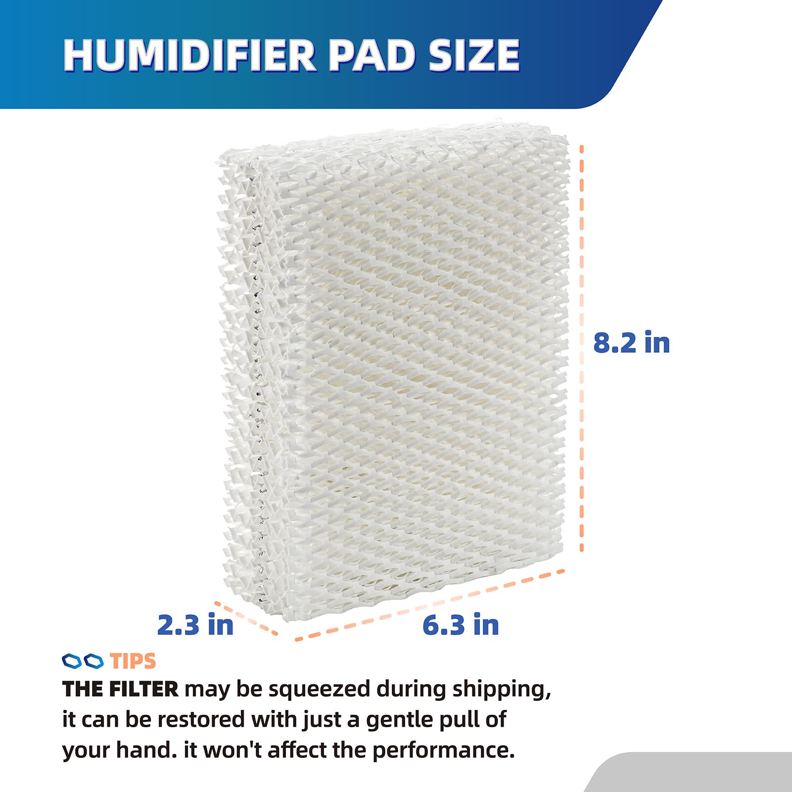 Ximoon HDC12 Humidifier Wick Filters | HDC-12 Replacement HD13030 HD1303 HD14060 HD1406 HD13050 HD1305 HD1407,Humidifier Filters 14911 32-14911 ES12-4 Pack