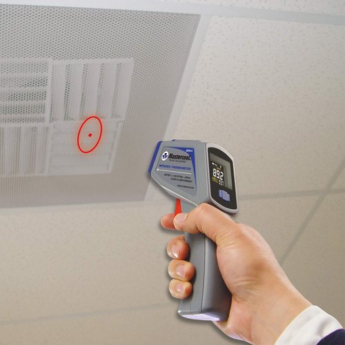 Mastercool Infrared Thermometer with Circular Laser, 12:1 Ratio, 52224-A-SP, Gray