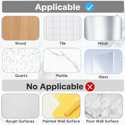 Lsnisni Shower Caddy Adhesive Hooks - Strong Waterproof Strips for No-Drill Bathroom & Kitchen Storage | 14 Pack
