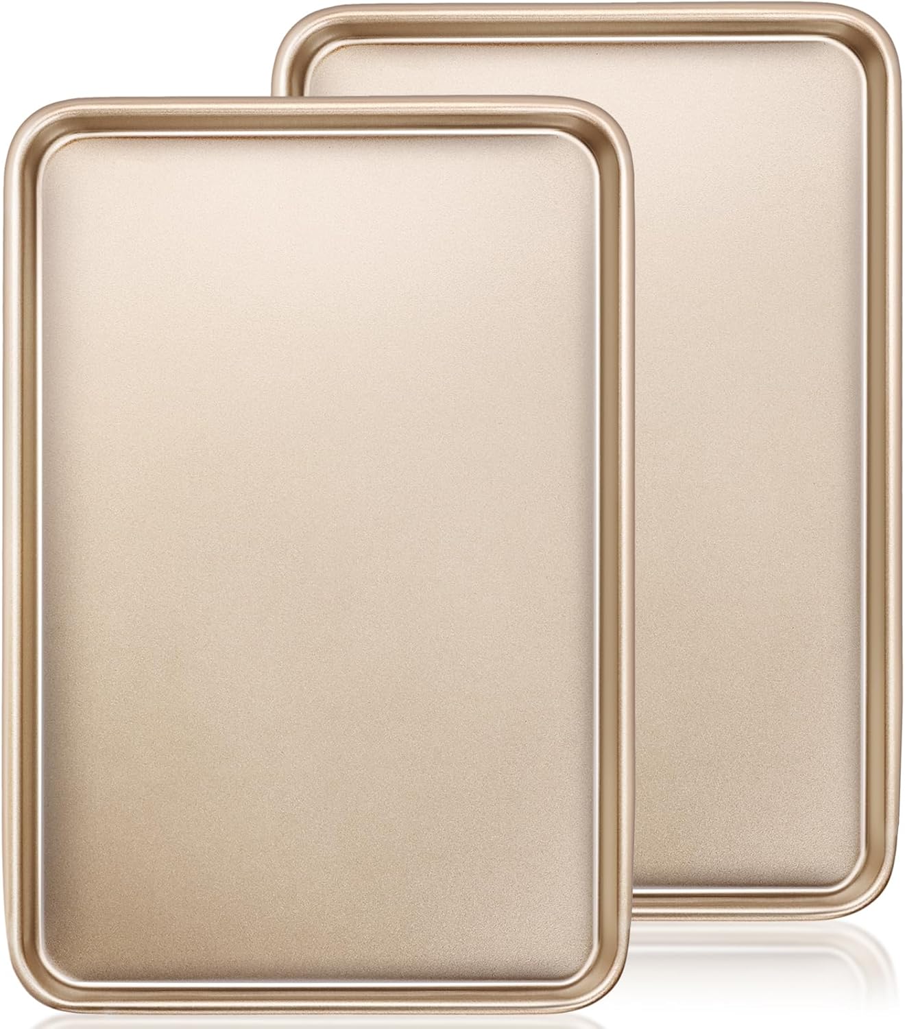 Wildone Baking Sheet Pan Set - Nonstick Carbon Steel Cookie Sheets | Heavy Duty 15x10 Inch Oven Trays
