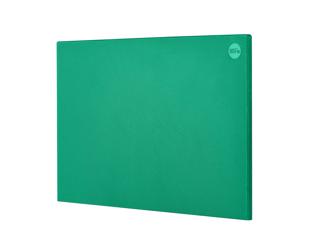 CURTA 2-Pack Green Cutting Boards for Kitchen, 24" x 18" x 0.5" Color Coded Plastic Chopping Board with Anti Slip Surface Dishwasher Safe
