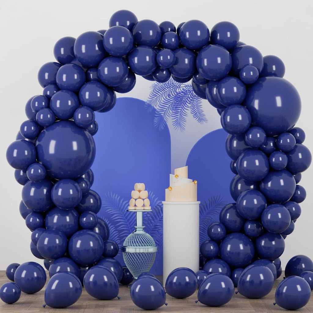 Voircoloria Navy Blue Balloon Garland Kit - 90 Pack of 5-18 Inch Balloons for Graduation, Weddings & Parties