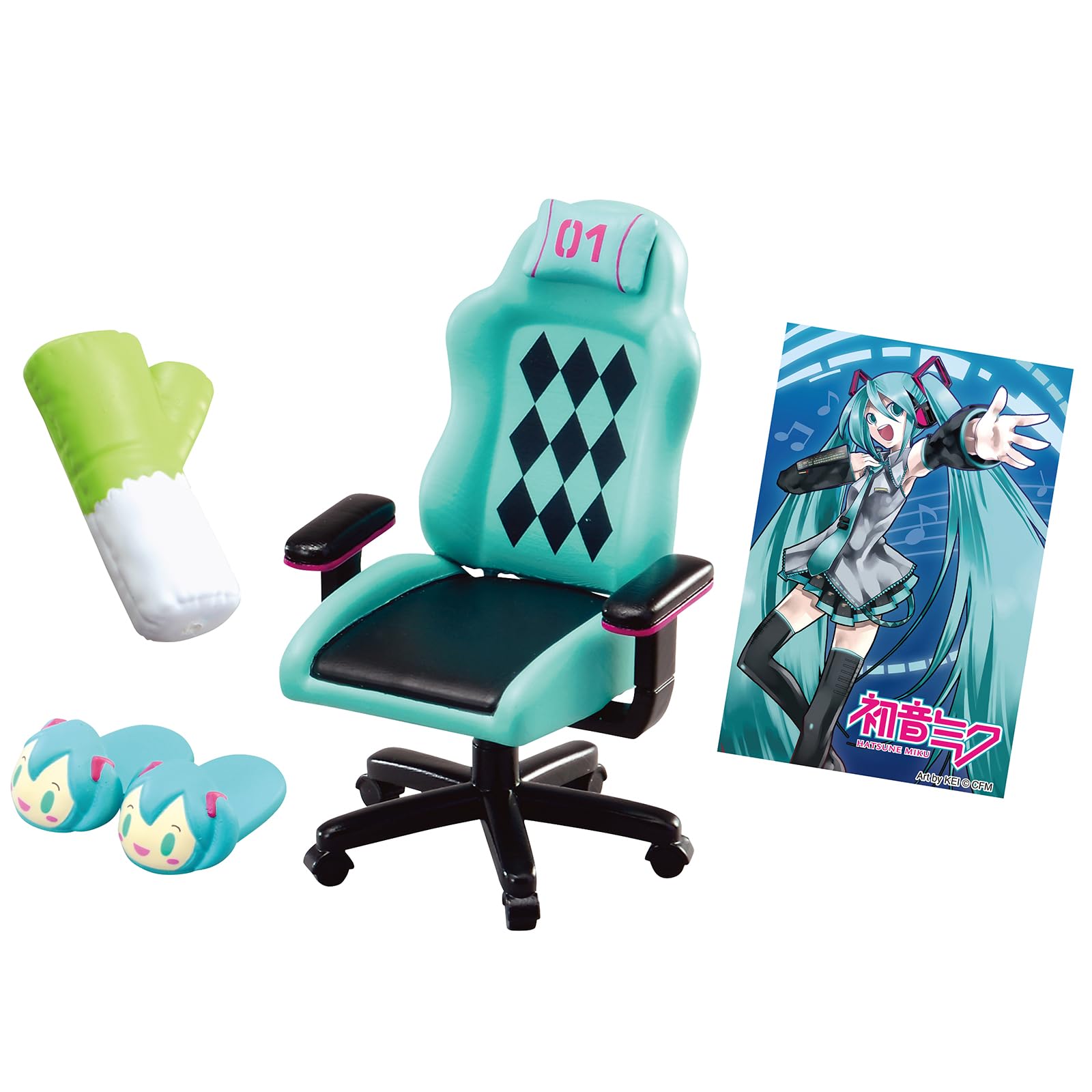 Re-Ment Miku Miku Room Blind Box - Includes 1 of 8 Collectible Mini Figurines - Fun and Versatile Decoration