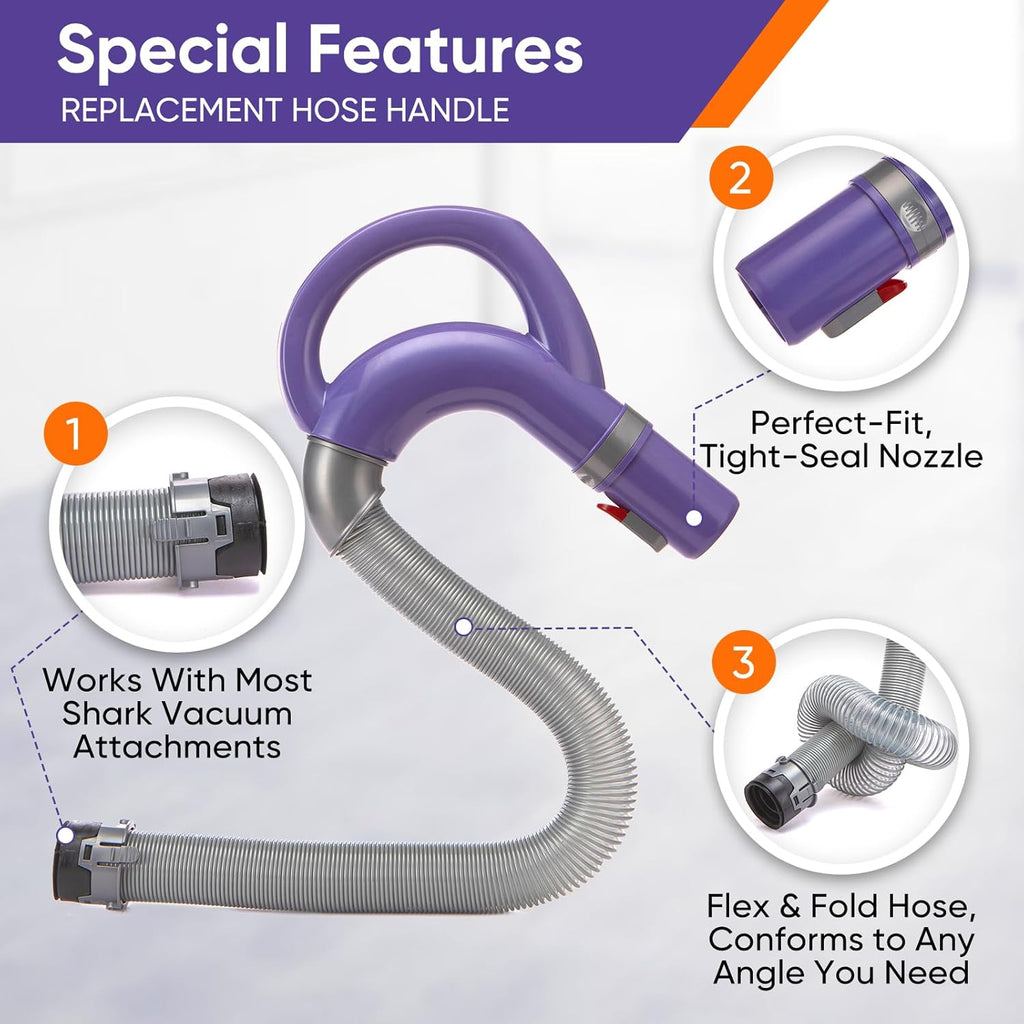 Shark Vacuum Hose Replacement - Upgraded Accessory for Navigator Lift-Away & Rotator Models NV350-NV360