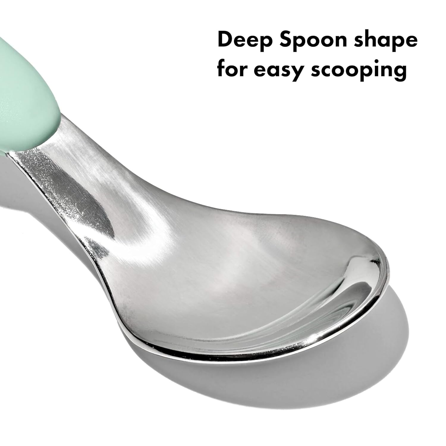 OXO Tot Fork and Spoon Set - On-The-Go Convenience for Easy Mealtime | Opal Color
