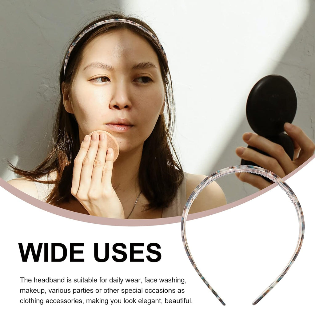 Uonlytech Non-Slip Hairband - Stylish Wide Plastic Face Washing Headband for Daily Wear | Green