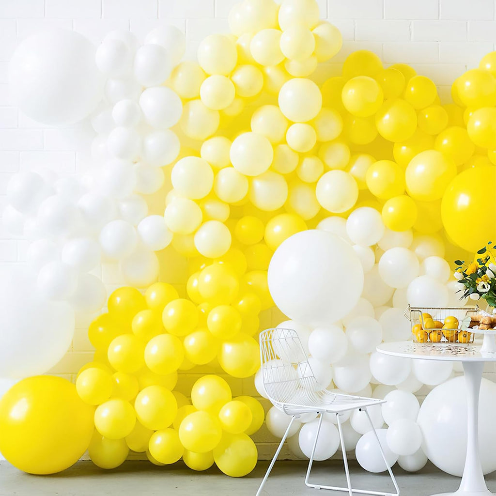 PartyWoo Yellow Balloons - 100pcs 12 Inch Latex Helium Balloons for Birthday & Baby Showers