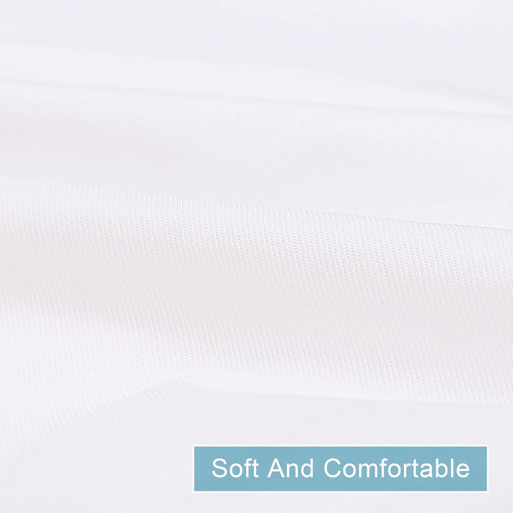 NTBAY Waterproof King Pillow Protectors - Super Soft Zippered Cases | 20x36 Inches Pure White, 4 Pack