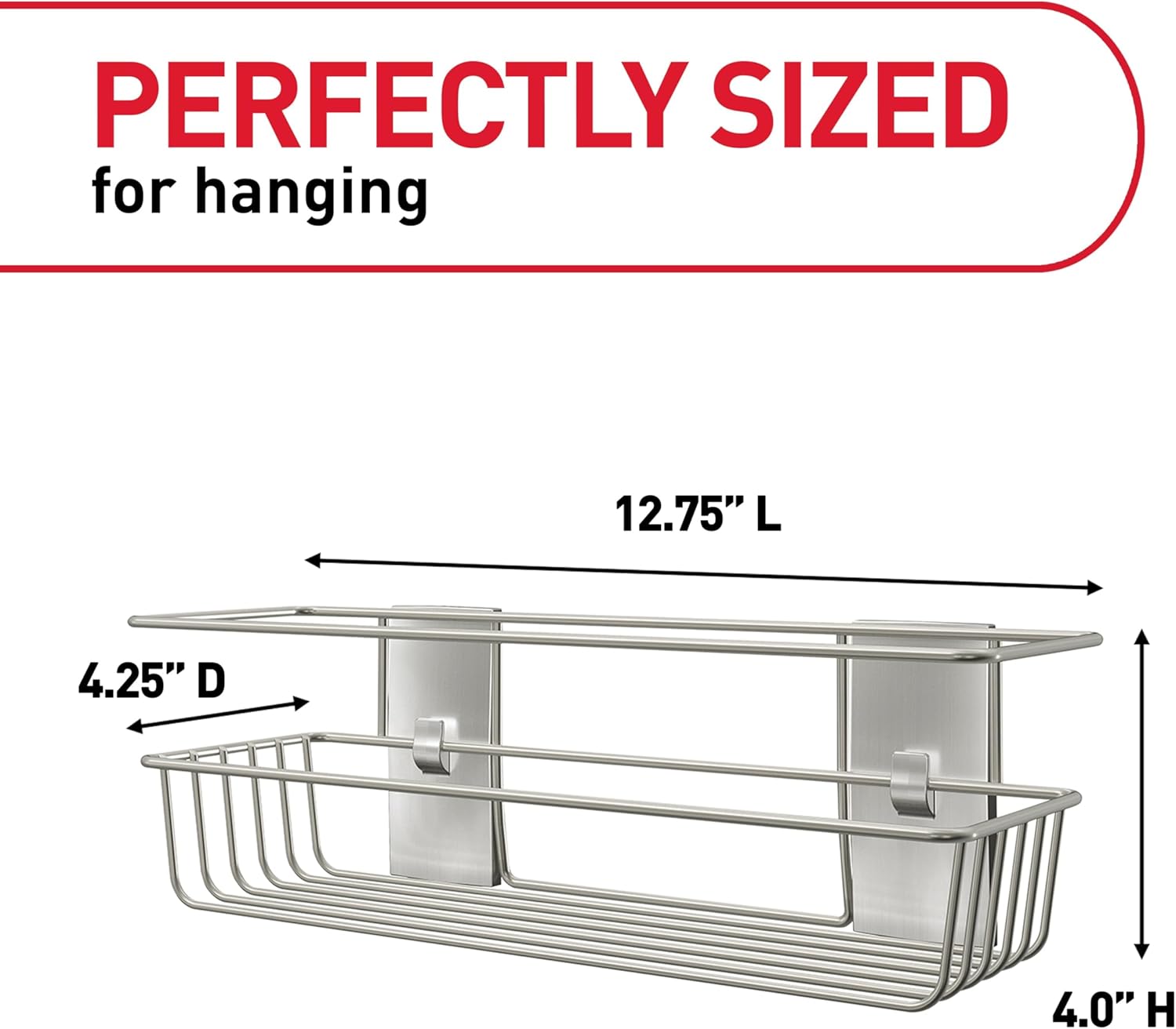 Command Shower Caddy - Water-Resistant Strips for Easy Bathroom Organization | Durable Design