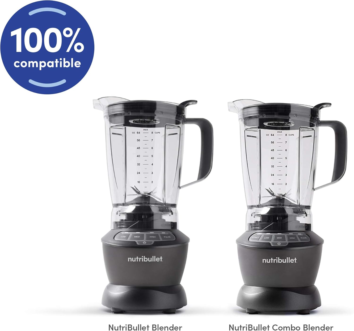 NutriBullet - High-Performance Blender with 56 oz Pitcher | Clear/Black Design