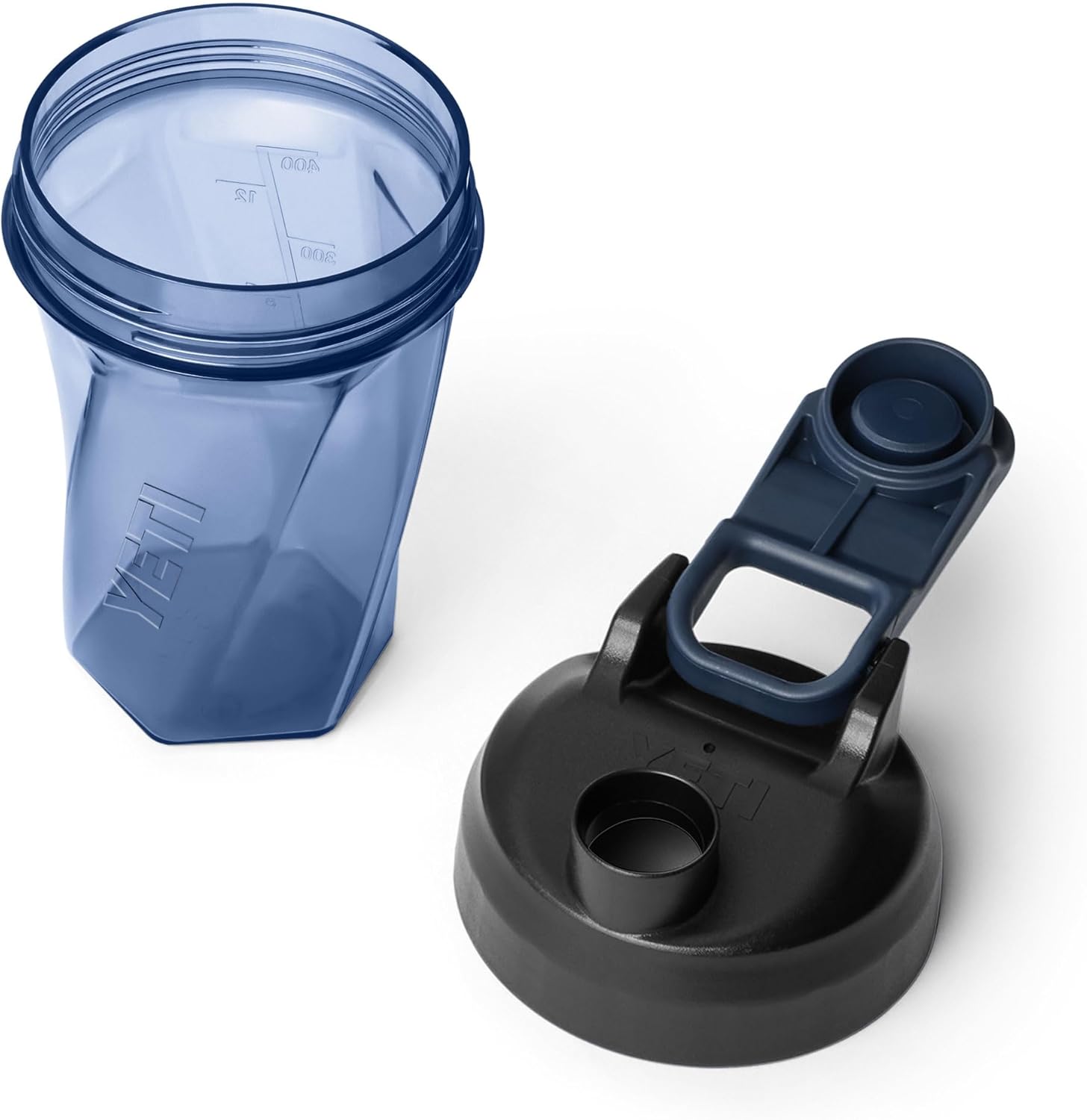YETI Yonder Helimix Vortex Blender Shaker Bottle - 20oz Portable Protein Cup | Dishwasher Safe, Navy