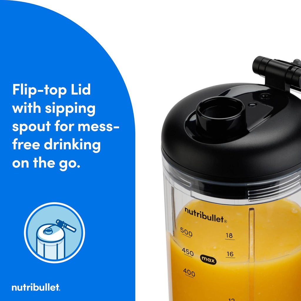 Nutribullet Flex Portable Blender - Compact Design for On-the-Go Smoothies | Gunmetal Gray