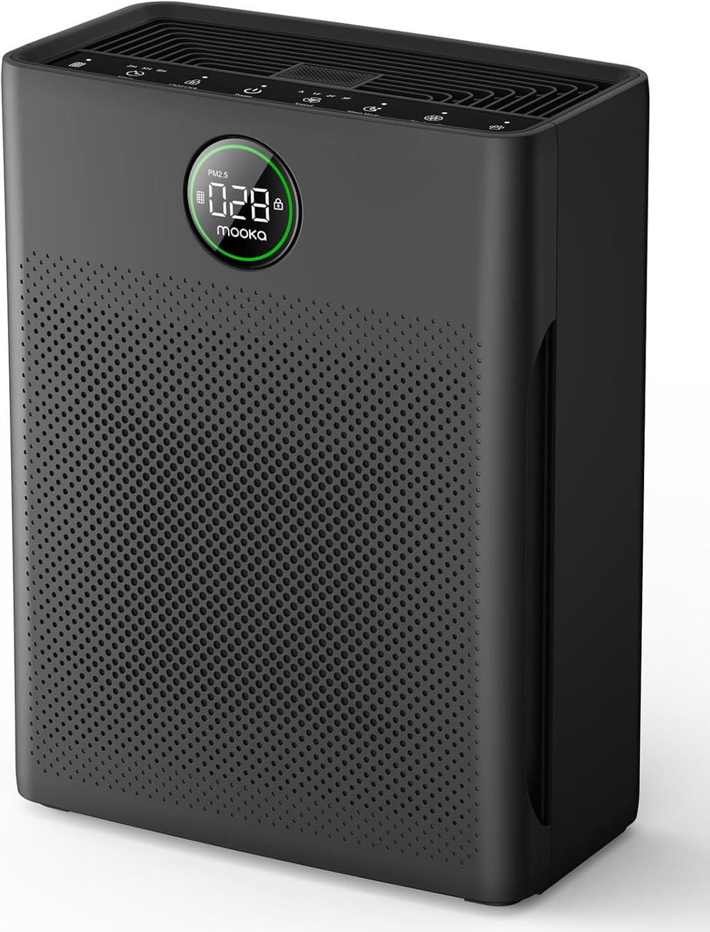 MOOKA Air Purifier - Large Room Coverage Up to 2200 Sq. Ft. | Washable Filter & Air Quality Sensor