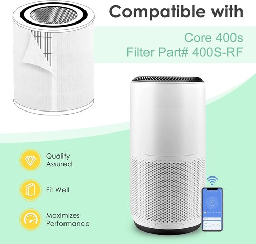 Levoit Pre-Filter for Core 400S | 6-Pack Compatible Replacement Filter Parts
