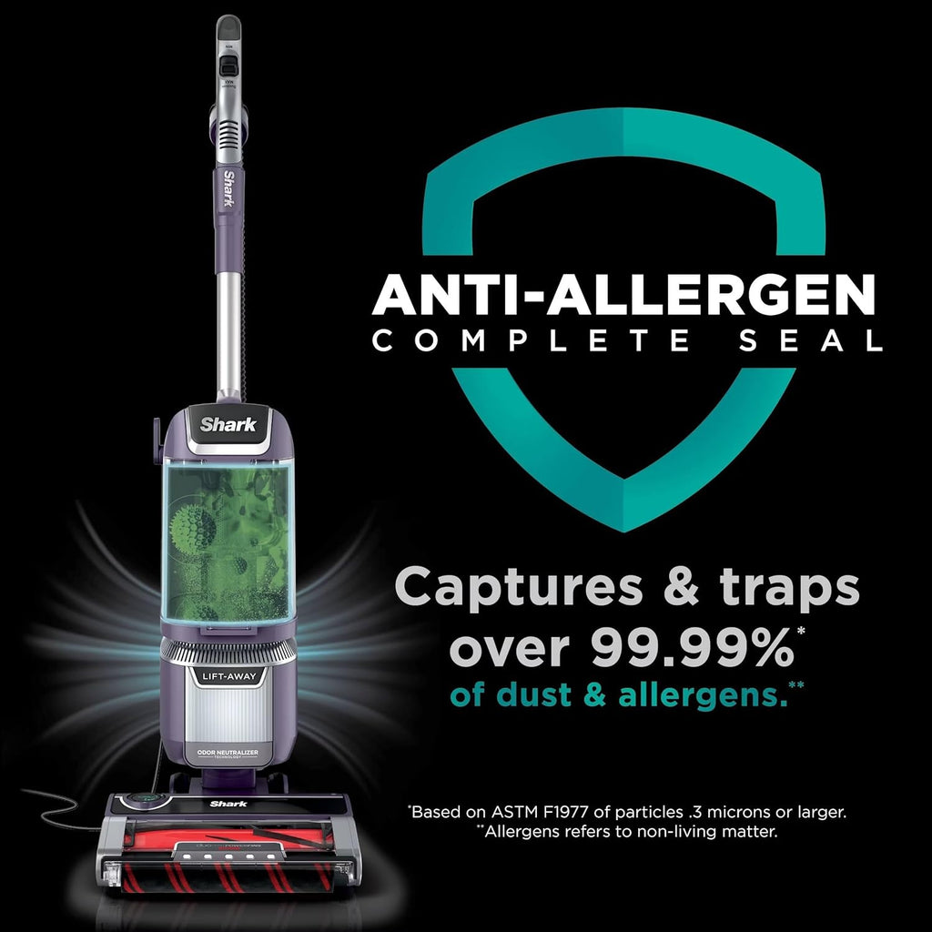 Shark LA701 Rotator Pet Lift-Away Vacuum - DuoClean PowerFins & Odor Neutralizer Technology, Purple (Renewed)
