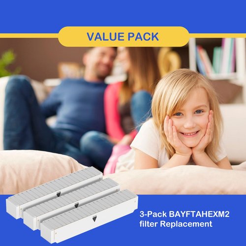 BAYFTAHEXM2 Perfect Fit 5 Filter Media Compatible with American Standard and Trane BAYFTAHEXM2 FLR06231, 20" x 5" Expandable Filters MERV 13, Part no. BAYFTAHEXM2 BAYFTAHEXM2A, 3 Packs