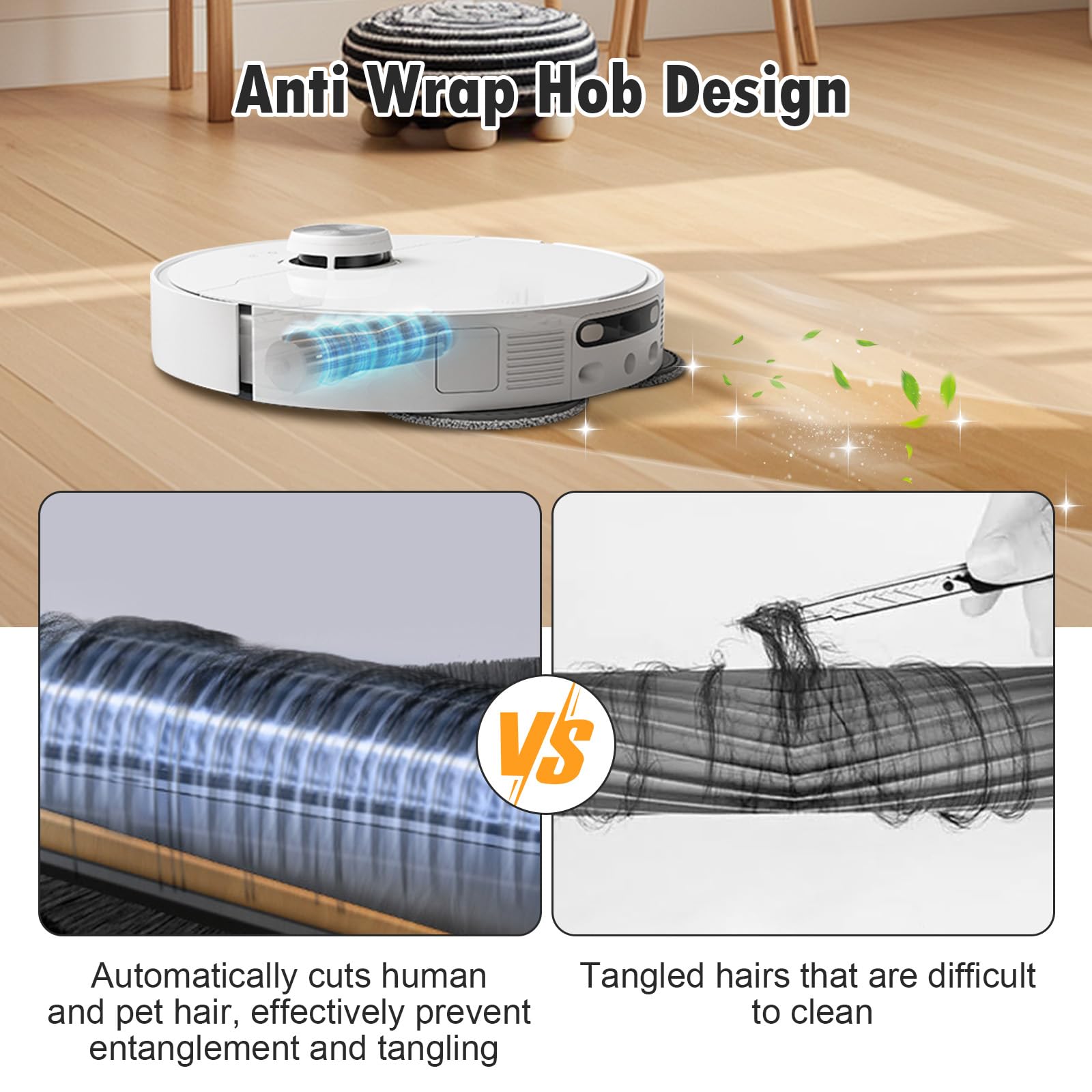 Ndoge TriCut Brush Replacement for Dreame X40 Ultra, L20 Ultra, L10s Ultra, L10s Pro Ultra, L10s Ultra Gen 2, L30 Ultra, L40 Ultra, X30 Ultra, X40 Master Robotic Vacuum, Anti-Tangle Brush Accessories