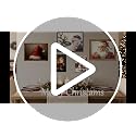 Vintage Christmas Santa Hat Canvas Wall Art - 8x12 Unframed