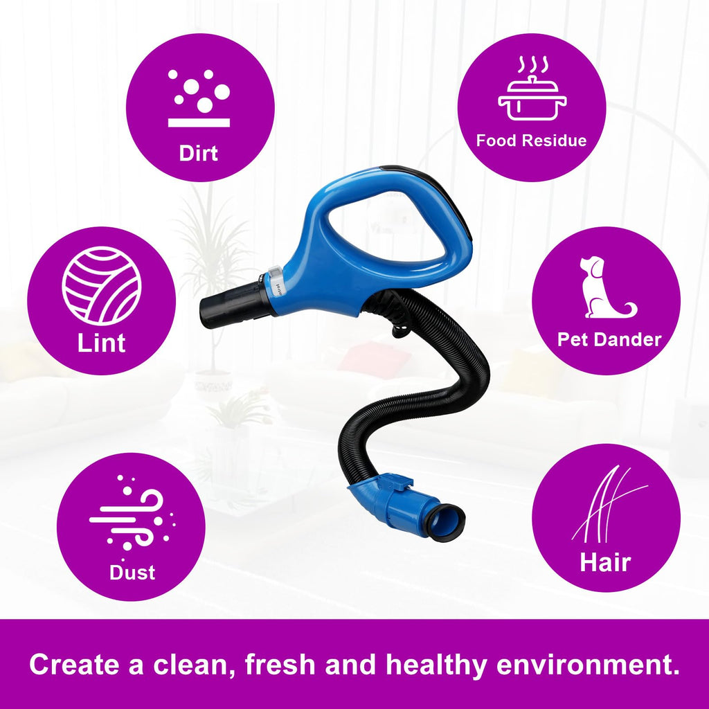 ZU560 Replacement Hoses Handle for Shark Navigator Rotator Lift-Away Upright Vacuum Models (ZU560 Blue) ZU561 ZU562 (UV725 Gray) UV650 CU520, Shark Vacuum Replacement Parts