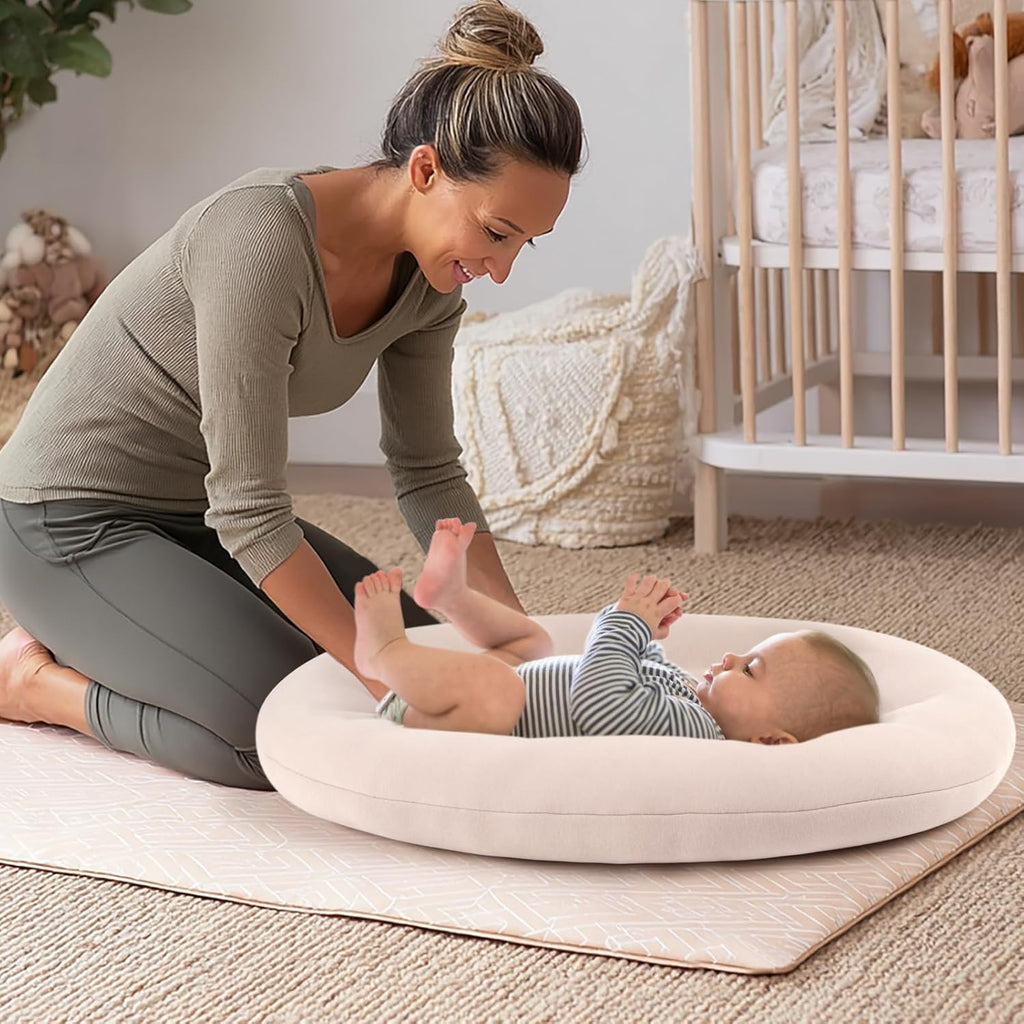 Skiennix Baby Lounger - Portable & Lightweight Pillow for Tummy Time | Skin-Friendly for 0-12 Months