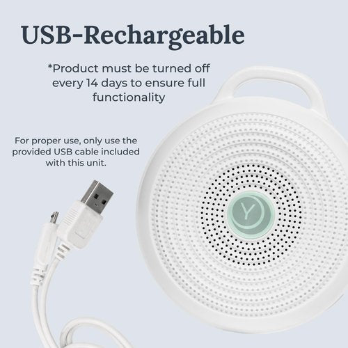 Yogasleep Rohm Portable White Noise Sound Machine (2 Pack) 3 Soothing Natural Sounds & Volume Control, Sleep Therapy for Adults & Kids, Noise Cancelling for Office Privacy & Meditation
