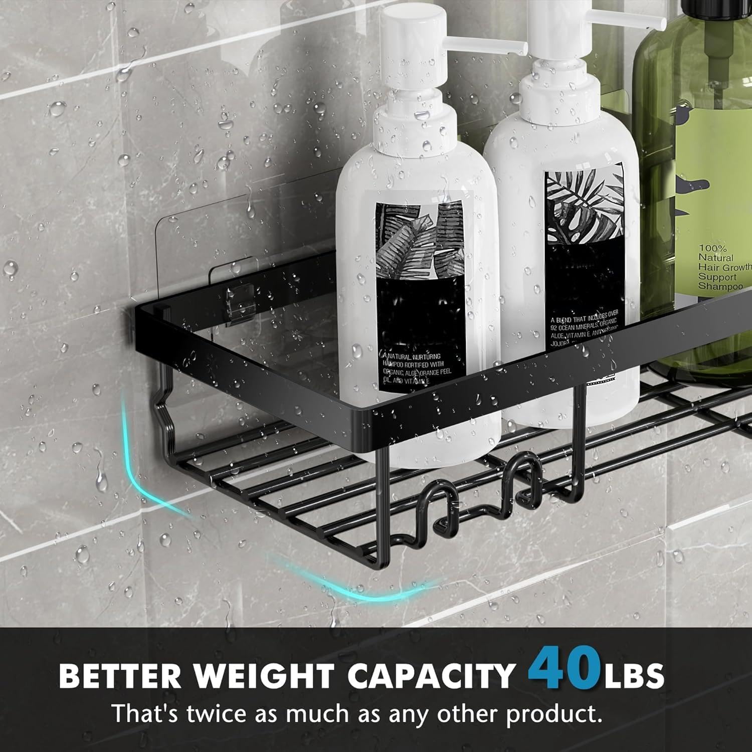 Moforoco Shower Caddy Organizer Shelves - 5 Pack Corner Storage for Bathroom & RV Essentials