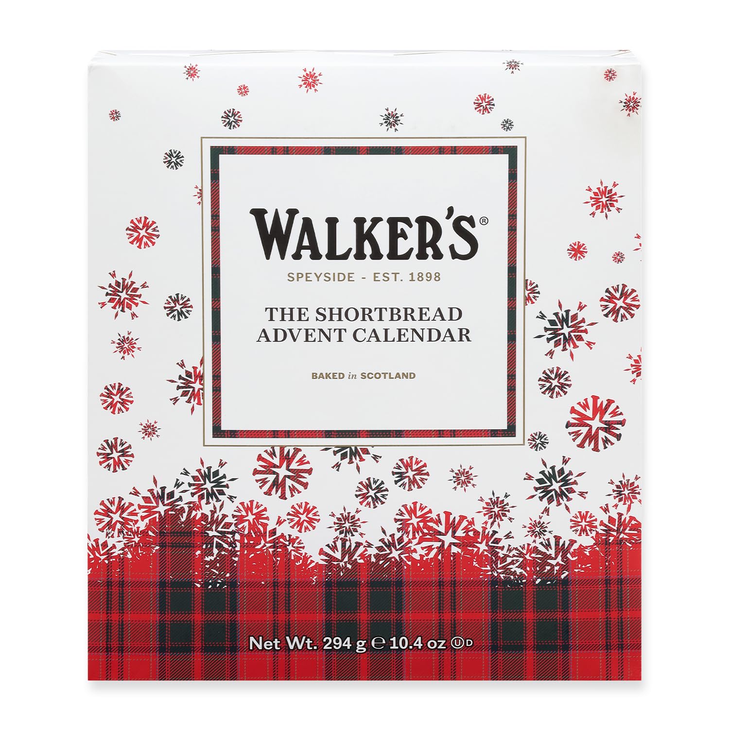 Walker’s Advent Calendar - Limited Edition Shortbread Cookies from Scotland | 24 Count (10.4 oz) - Festive Shapes & Flavors