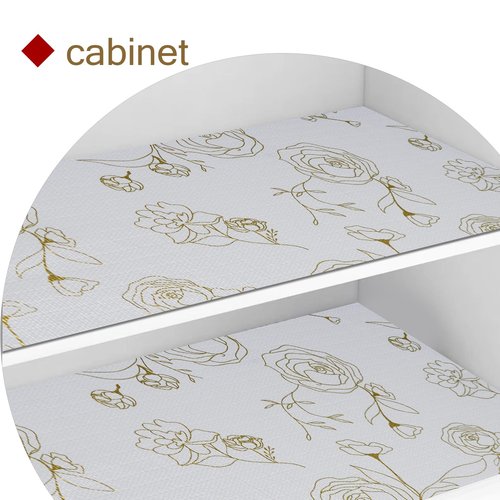 Moriah Shelf Liner Non Adhesive, Kitchen Drawer Liner Non Slip Waterproof Thickened Cabinet Protector for Bathroom Dresser Shelves Pantry(Rose,17.5'' x 30')