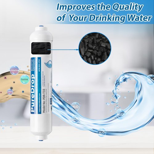PureDrop PDR-F5-50 Replacement Water Filter Pack for 50 GPD Reverse Osmosis System, 5 Piece