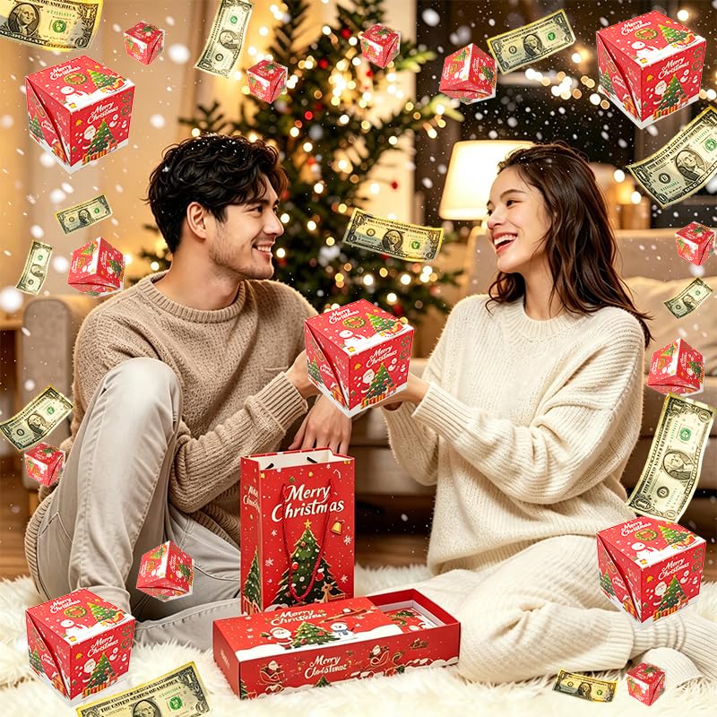 Christmas Surprise Gift Box Explosion - Surprise Bouncing Envelope Gift Box (Variation: Christmas-2)