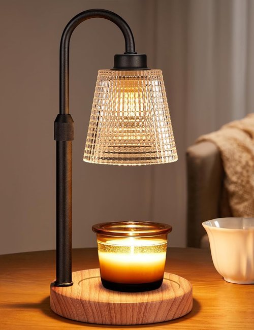 Innqoo Rustic Candle Warmer Lamp - Dimmable & Adjustable Timer for Jar Candles | Perfect Gift for Women & Home Decor
