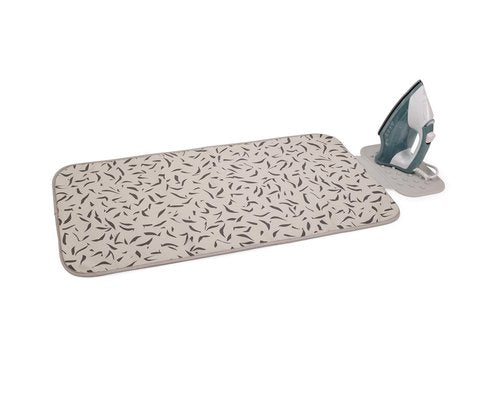 Joseph Joseph Swift Folding Ironing Mat with Silicone Iron Rest, Heat and Steam Resistant, Non-Slip Ironing Pad, Compact Storage, 35.4 x 18.5 in, Ecru Scatter