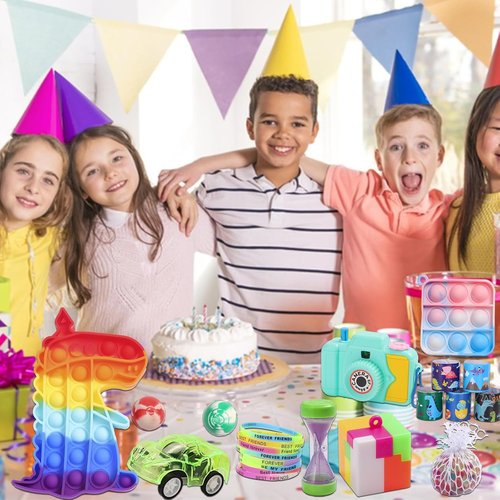BILLFULL Fidget Toys Bulk - 1000 Pcs Party Favors for Kids | Birthday Gifts & Carnival Prizes