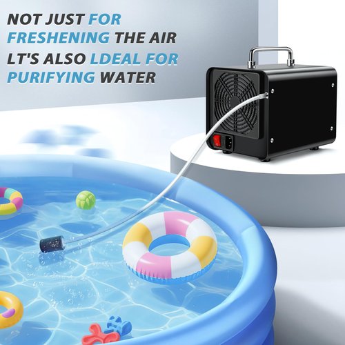 Ozone Generator 60,000mg/h & Ozone Generator Water 1000 mg/h High Capacity Smart Ozone Machine Odor Removal Commercial Ozone Odor Eliminator for Home, Smoke, Pet Odor, Car, Cleaning Fruits, Vegetables