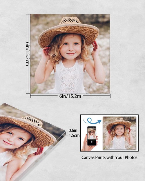 AbcCustomize Canvas Prints - Personalized Photo Wall Art for Bedroom & Living Room Decor | Ready to Hang