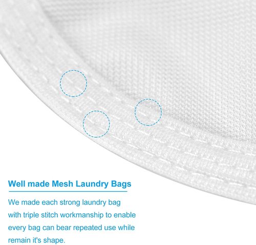 GOGOODA Delicates Laundry Bags - Fine Mesh Wash Bag for Lingerie, Bras & Socks with Hanging Loop