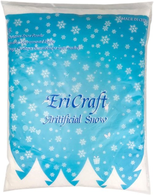 Artificial Snow - 8 Liters | Perfect for Holiday Decorations and Handcraft Projects
