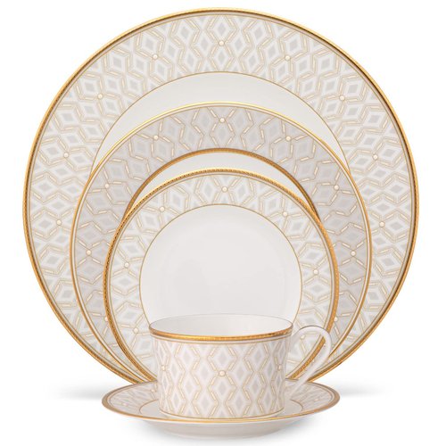 Noritake Noble Pearl 5-Piece Place Setting, Service for 1