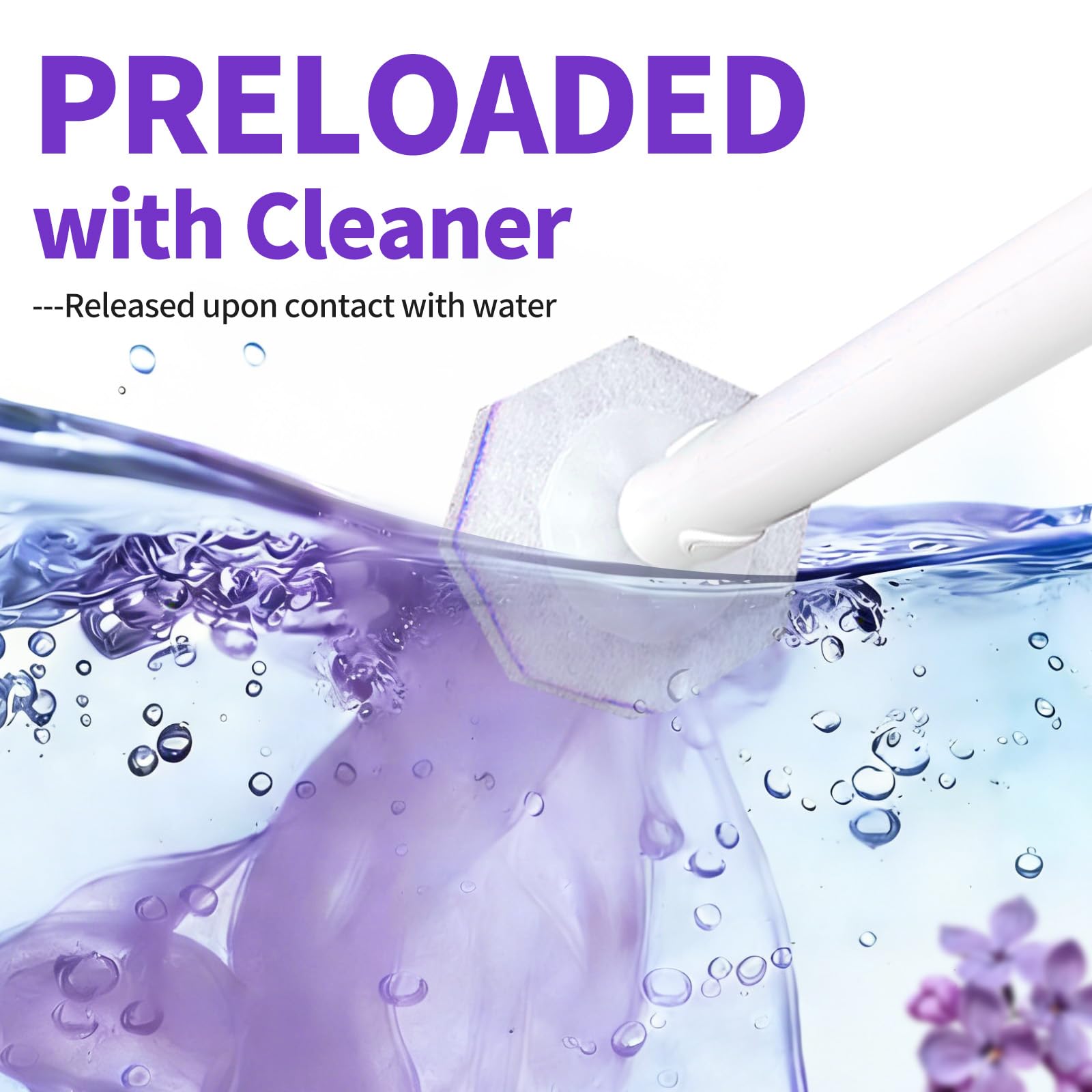 80 Count Toilet Bowl Wand Refills for Clorox, Disposable Toilet Brush for Clorox Wand Cleaning System, Upgrade Toilet Bowl Cleaner Refill Pads for Closestool Cleaning,No Falling Apart,Light Scent