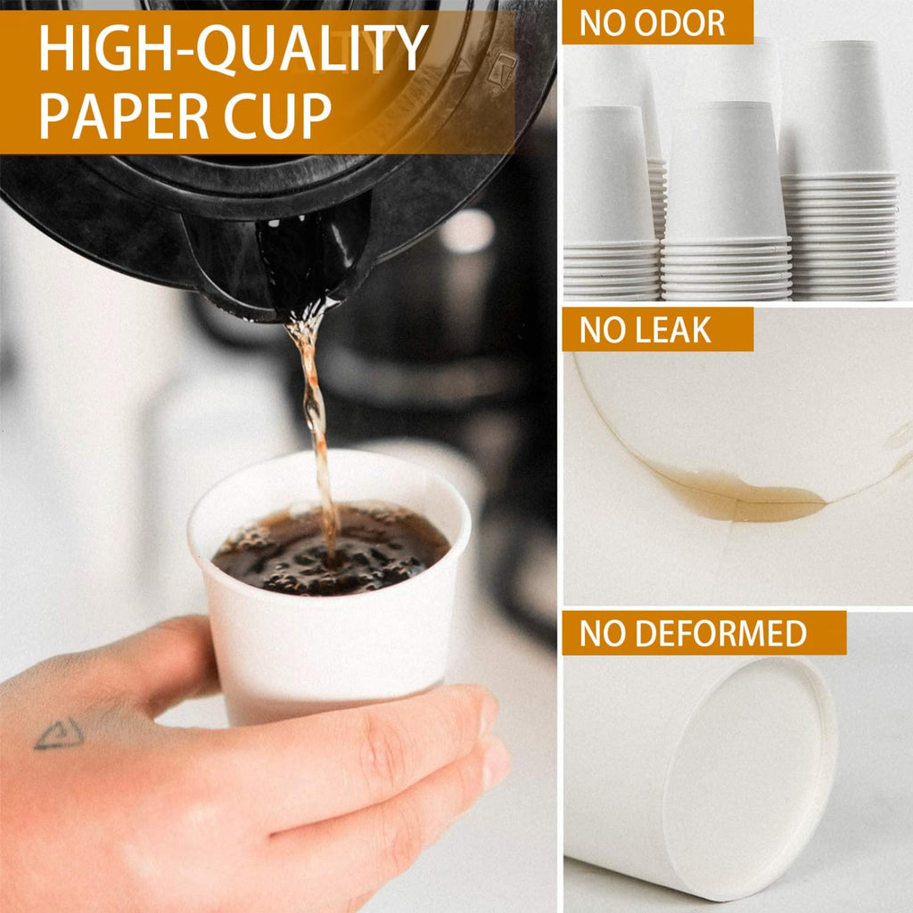 Vumdua Bathroom Paper Cups, Small Coffee Cups (800, 6 oz)