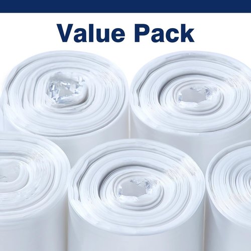 High-Density Trash Can Liners by [Brand Name] - 7-10 Gallon, 24'' x 24'', 1000 Count for Office & Industrial Use