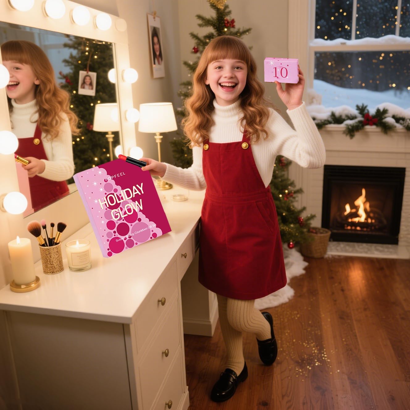 MYUPDALIN Makeup Kit - Complete Makeup Set for Teens & Women | Holiday Advent Calendar Gift