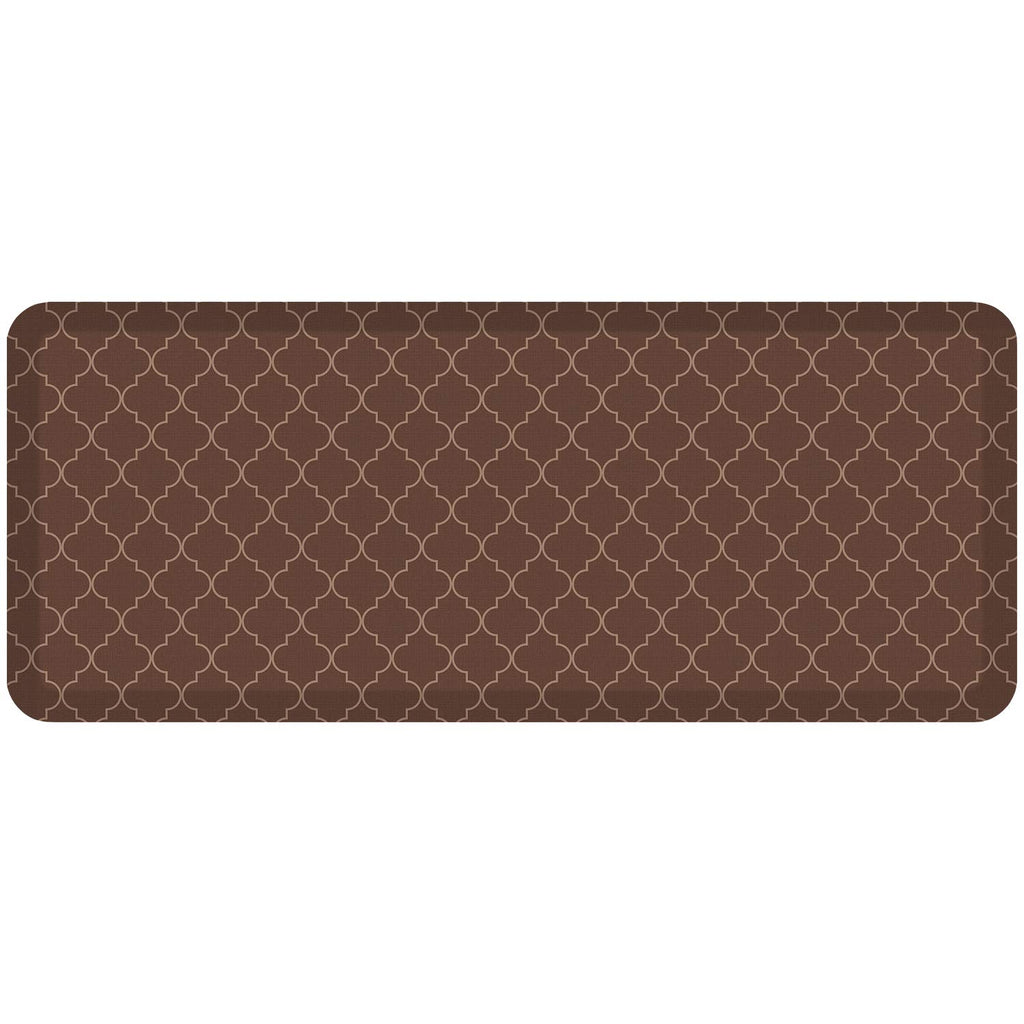 GelPro Anti-Fatigue Designer Comfort Kitchen Floor Mat, 20x48, Trellis Walnut Stain Resistant Surface with 3/4” Thick Ergo-Foam Core for Health and Wellness