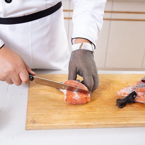 Dowellife Cut Resistant Chainmail Glove - Stainless Steel Mesh for Butcher & Kitchen Use | X Small