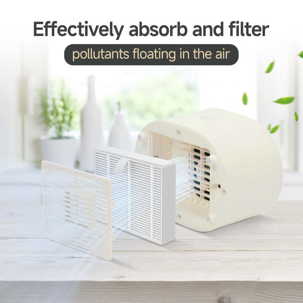 Harebery AP03 Replacement Filter, Compatible with Conair Portable Small Air Cleaner Purifier AP03 for Small Spaces, 4 Pack